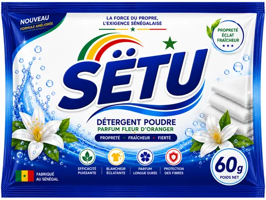 SËTU Détergent Poudre — format 60 g